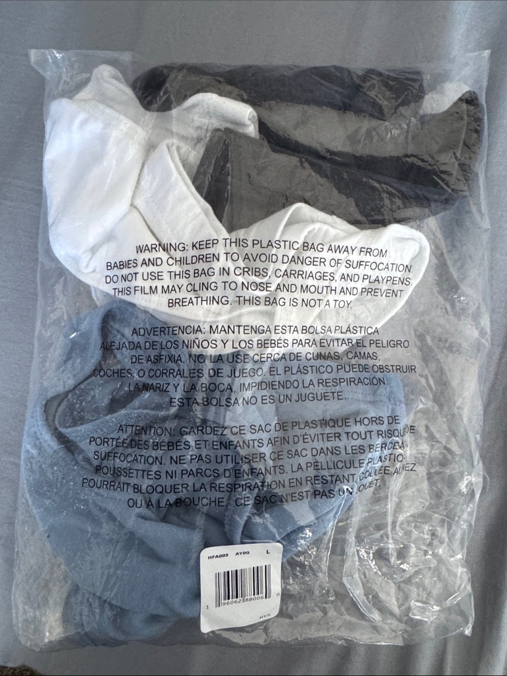 New in Package Hanes Women's Racerback Cotton T-Back Bralettes (3 Pack) Large - Picture 5 of 5